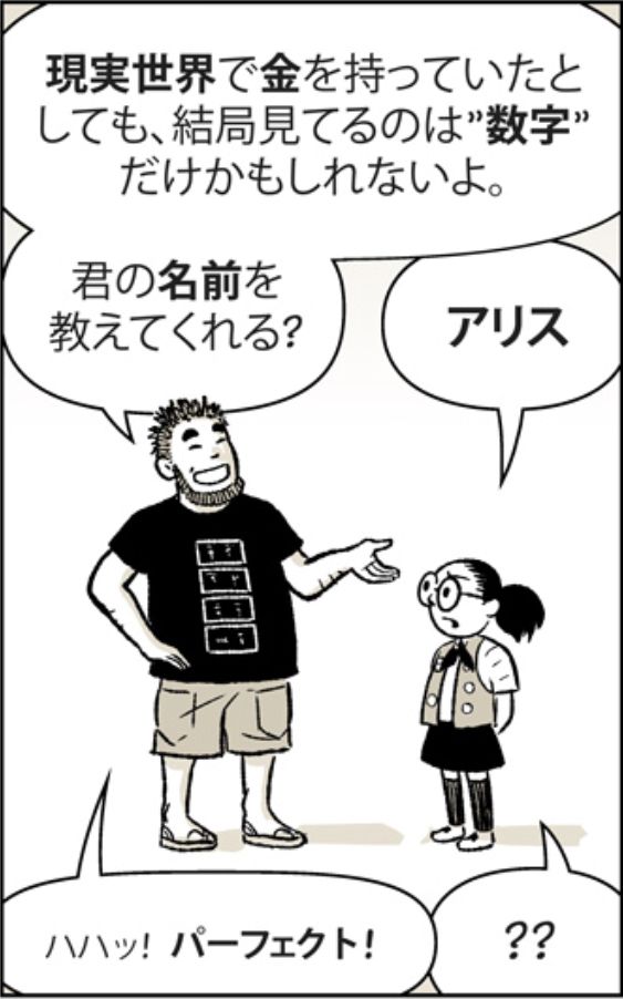 漫画 ビットコイン論文発表 Alis