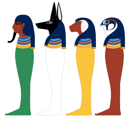神話 エジプト神話の神々 ホルス4柱 Alis