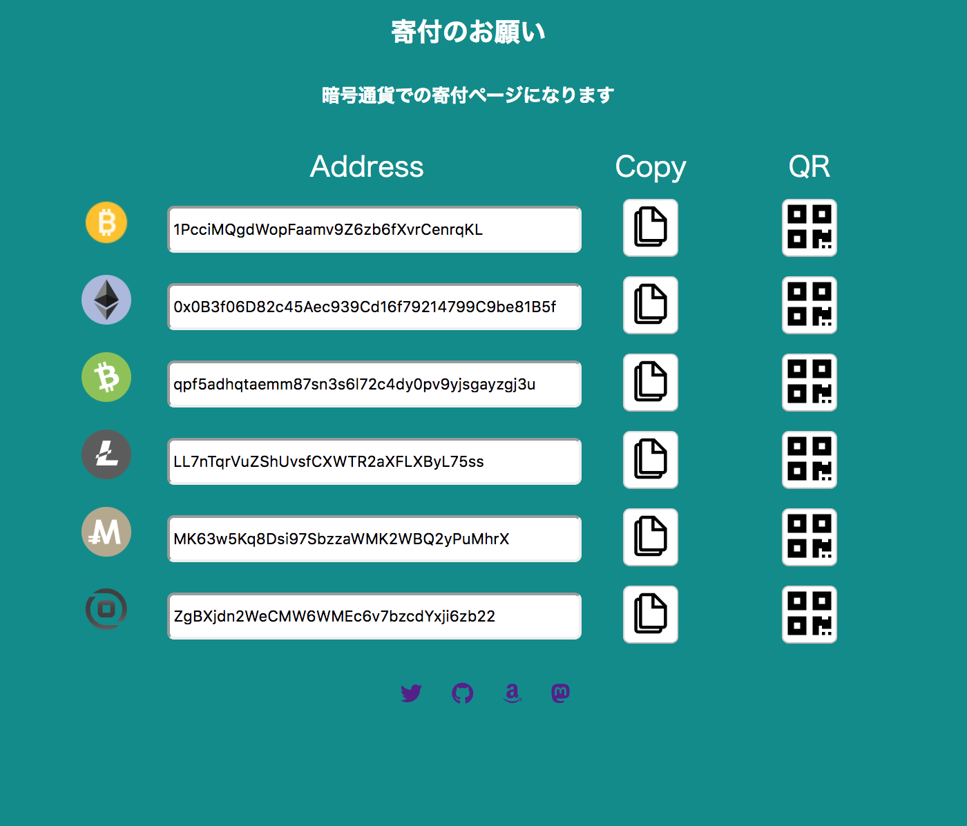 暗号通貨の寄付ページの作り方 Alis